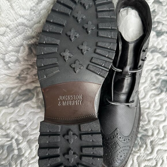 Johnston Murphy, Lace Boots, Black, Size 9 - Picture 1 of 6
